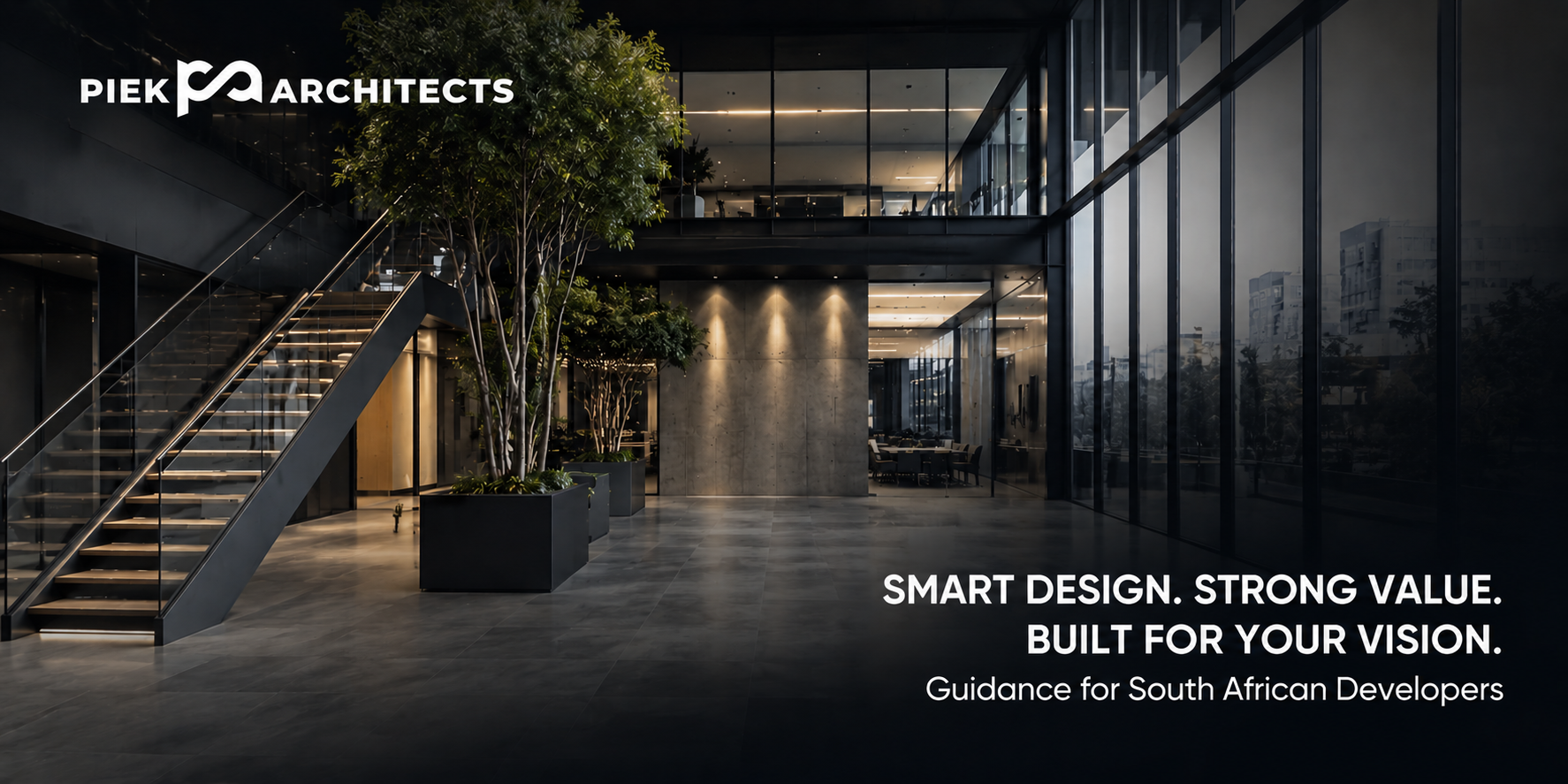 Modern commercial office interior illustrating commercial architecture authority and expert guidance for South African property developers.